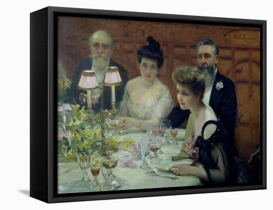 The Corner of the Table, 1904-Paul Chabas-Framed Premier Image Canvas