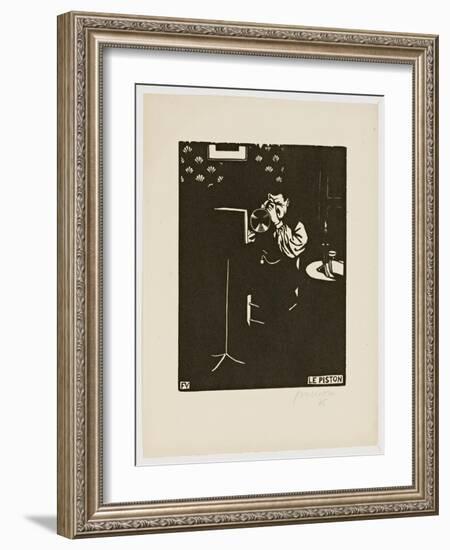 The Cornet, from the Series 'Musical Instruments', 1896-97-Félix Vallotton-Framed Giclee Print