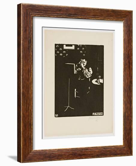 The Cornet, from the Series 'Musical Instruments', 1896-97-Félix Vallotton-Framed Giclee Print