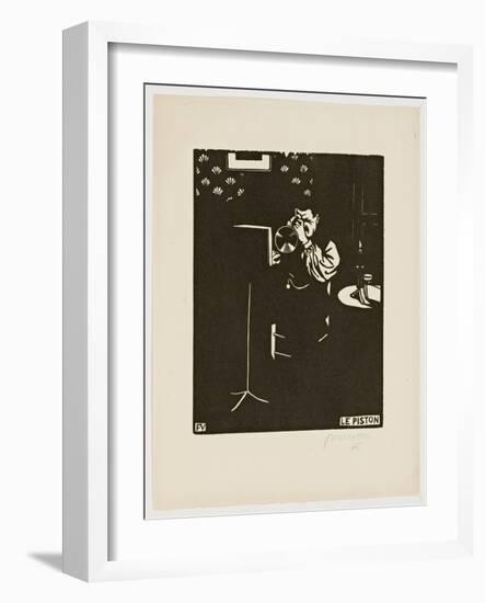 The Cornet, from the Series 'Musical Instruments', 1896-97-Félix Vallotton-Framed Giclee Print