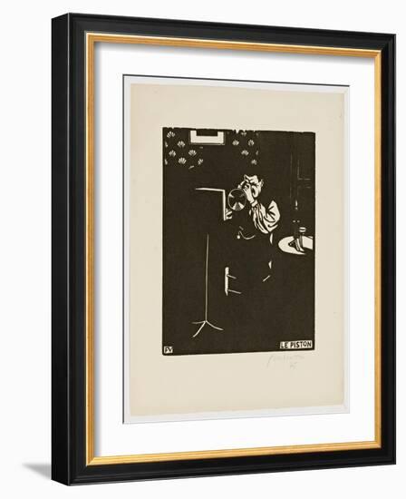 The Cornet, from the Series 'Musical Instruments', 1896-97-Félix Vallotton-Framed Giclee Print