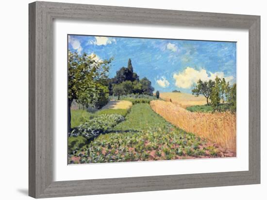 The Cornfield (Near Argenteuil)-Alfred Sisley-Framed Giclee Print