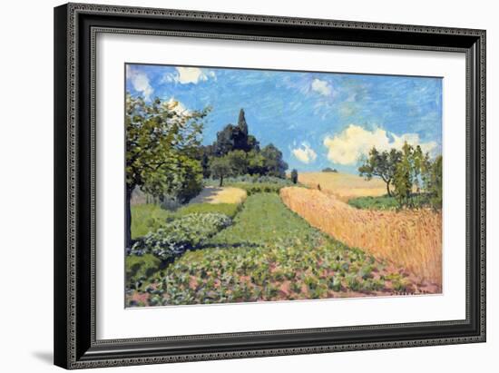 The Cornfield (Near Argenteuil)-Alfred Sisley-Framed Giclee Print