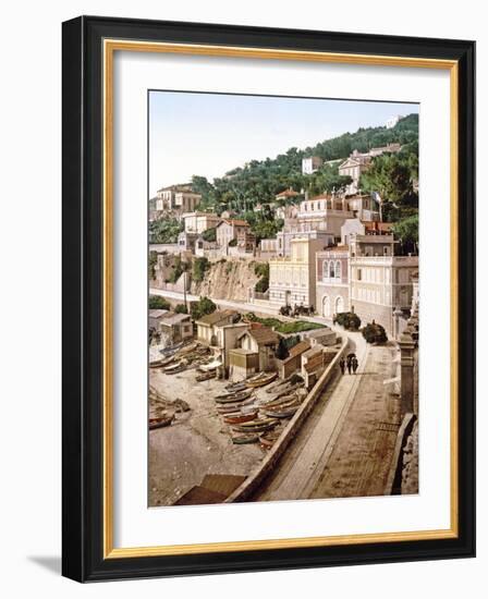 The Corniche in Marseilles, Pub. C.1900-null-Framed Giclee Print