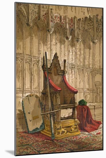 'The Coronation Chair', c1845, (1864)-Unknown-Mounted Giclee Print