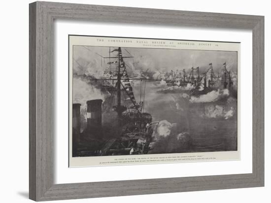 The Coronation Naval Review at Spithead, 16 August-Fred T. Jane-Framed Giclee Print