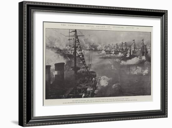 The Coronation Naval Review at Spithead, 16 August-Fred T. Jane-Framed Giclee Print