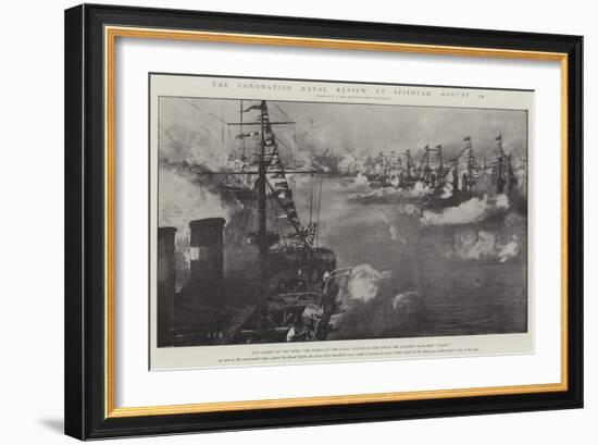 The Coronation Naval Review at Spithead, 16 August-Fred T. Jane-Framed Giclee Print