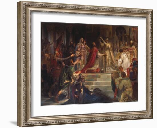 The Coronation of Charlemagne-Friedrich August Von Kaulbach-Framed Giclee Print