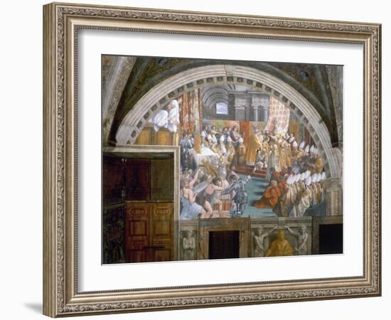 The Coronation of Charlemagne-Raphael-Framed Giclee Print