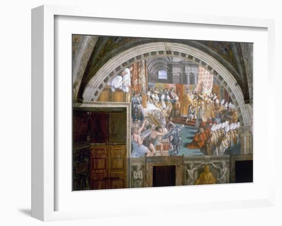 The Coronation of Charlemagne-Raphael-Framed Giclee Print