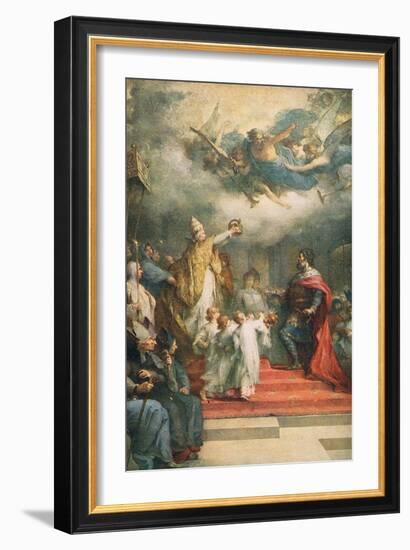 The Coronation of Charlemagne-Henri Leopold Levy-Framed Giclee Print