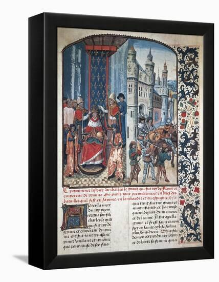 The Coronation of Charlemagne-null-Framed Premier Image Canvas