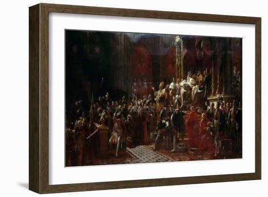 The Coronation of Charles X of France at Reims, May 29, 1825-François Pascal Simon Gérard-Framed Giclee Print