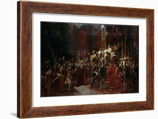 The Coronation of Charles X of France at Reims, May 29, 1825-François Pascal Simon Gérard-Framed Giclee Print