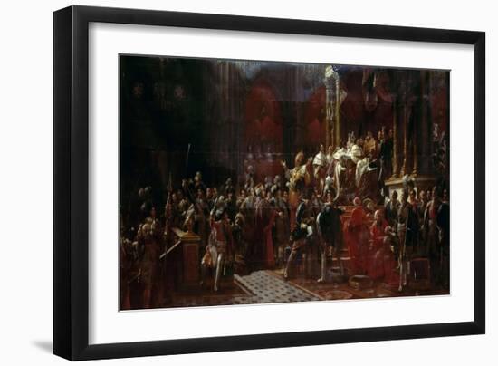 The Coronation of Charles X of France at Reims, May 29, 1825-François Pascal Simon Gérard-Framed Giclee Print