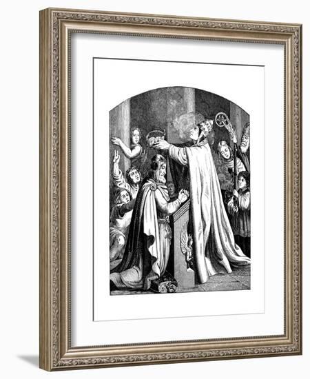 The Coronation of Emperor Charlemagne by Pope Leo III, 1840-Johann Jakob Kirchhoff-Framed Giclee Print