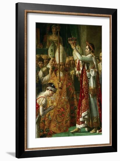 The Coronation of Emperor Napoleon I Bonaparte-Jacques-Louis David-Framed Giclee Print