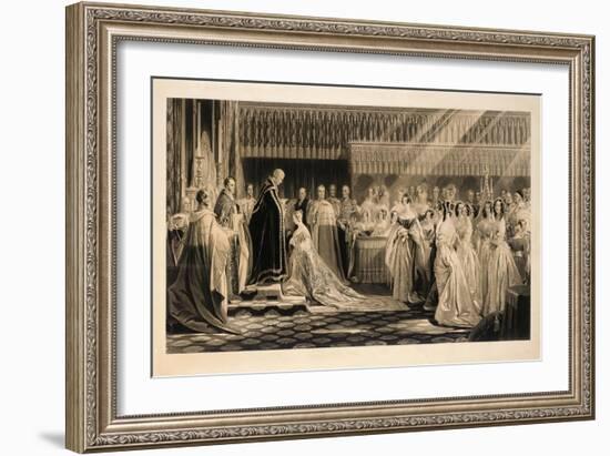 The Coronation of Her Majesty Queen Victoria, in Westminster Abbey, 28th June, 1838, Engraved by…-Edmund Thomas Parris-Framed Giclee Print