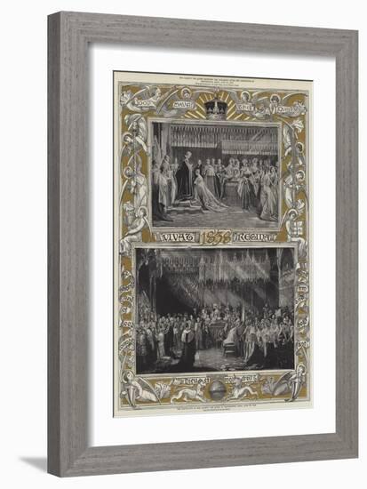 The Coronation of Her Majesty the Queen in Westminster Abbey, 28 June 1838-Charles Robert Leslie-Framed Giclee Print