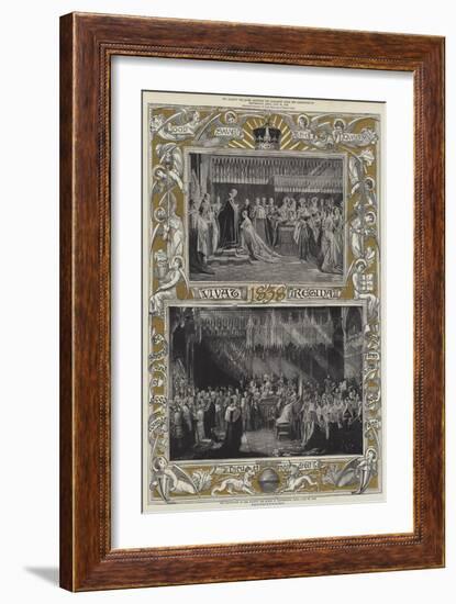 The Coronation of Her Majesty the Queen in Westminster Abbey, 28 June 1838-Charles Robert Leslie-Framed Giclee Print