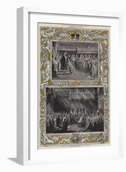 The Coronation of Her Majesty the Queen in Westminster Abbey, 28 June 1838-Charles Robert Leslie-Framed Giclee Print