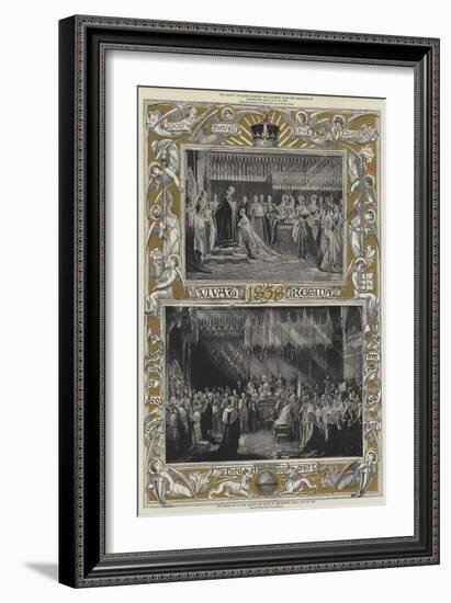 The Coronation of Her Majesty the Queen in Westminster Abbey, 28 June 1838-Charles Robert Leslie-Framed Giclee Print