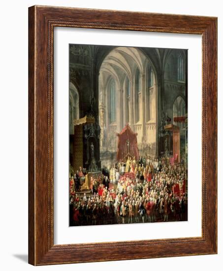 The Coronation of Joseph II (1741-90) as Emperor of Germany in Frankfurt Cathedral, 1764-Martin van Meytens-Framed Giclee Print