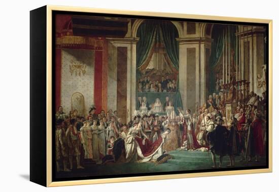 The Coronation of Napoleon, 1806-1807-Jacques Louis David-Framed Premier Image Canvas