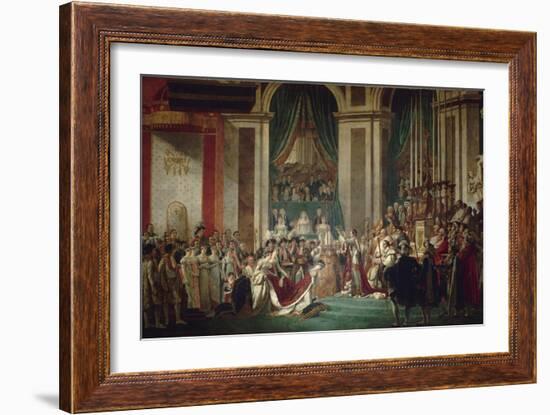 The Coronation of Napoleon, 1806-1807-Jacques Louis David-Framed Giclee Print