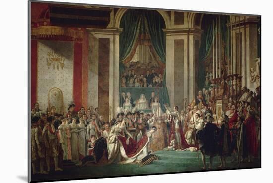 The Coronation of Napoleon, 1806-1807-Jacques Louis David-Mounted Giclee Print