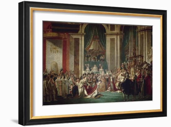 The Coronation of Napoleon, 1806-1807-Jacques Louis David-Framed Giclee Print