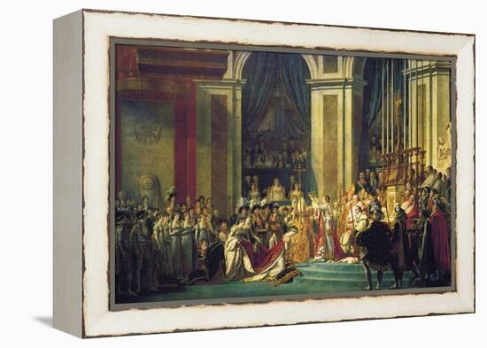 The Coronation of Napoleon at Notre-Dame De Paris on 2nd December 1804, 1807-Jacques Louis David-Framed Premier Image Canvas