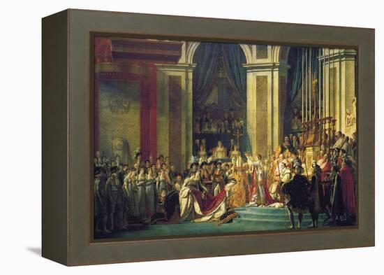 The Coronation of Napoleon at Notre-Dame De Paris on 2nd December 1804, 1807-Jacques Louis David-Framed Premier Image Canvas