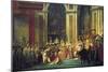 The Coronation of Napoleon at Notre-Dame De Paris on 2nd December 1804, 1807-Jacques Louis David-Mounted Giclee Print