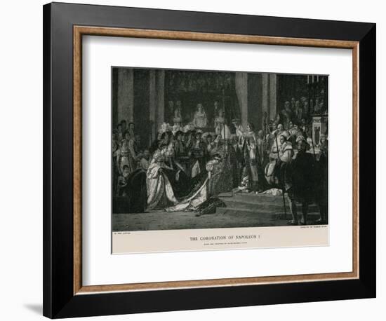 The Coronation of Napoleon I-Jacques-Louis David-Framed Giclee Print