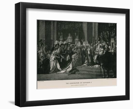 The Coronation of Napoleon I-Jacques-Louis David-Framed Giclee Print