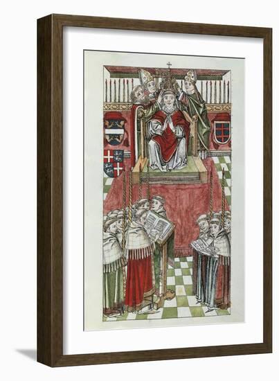 The Coronation of Pope Oddone Colonna with the Name Martin V-null-Framed Giclee Print