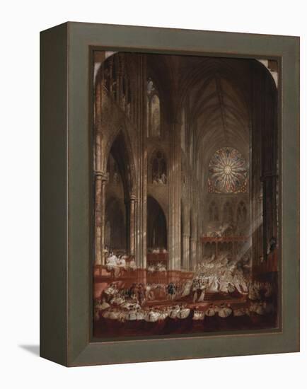 The Coronation of Queen Victoria-John Martin-Framed Premier Image Canvas