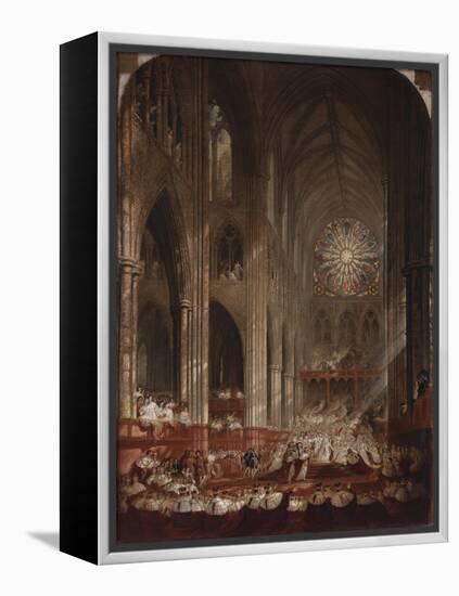 The Coronation of Queen Victoria-John Martin-Framed Premier Image Canvas