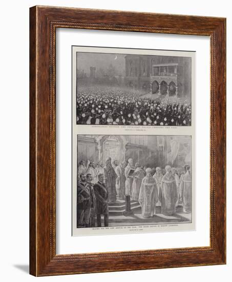 The Coronation of the Czar-Charles Joseph Staniland-Framed Giclee Print