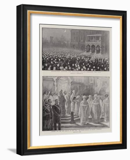 The Coronation of the Czar-Charles Joseph Staniland-Framed Giclee Print