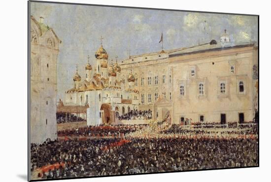 The Coronation of the Emperor Alexander III in the Moscow Kremlin on 15th May 1883-Vasili Vasilyevich Vereshchagin-Mounted Giclee Print