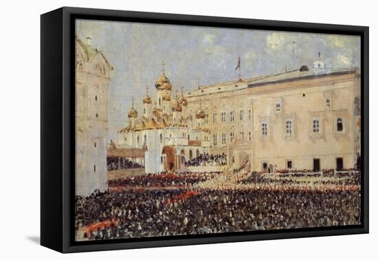 The Coronation of the Emperor Alexander III in the Moscow Kremlin on 15th May 1883-Vasili Vasilyevich Vereshchagin-Framed Premier Image Canvas