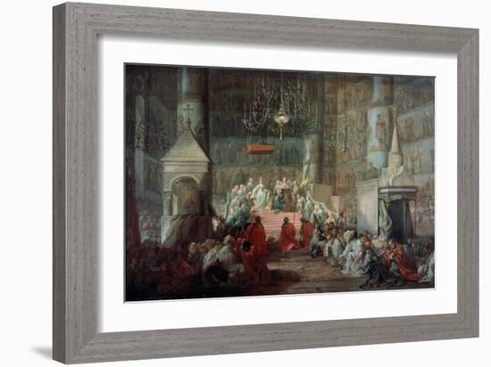 The Coronation of the Empress Catherine II of Russia on 12th September 1762, 1777-Stefano Torelli-Framed Giclee Print