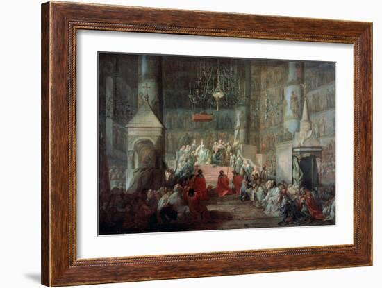 The Coronation of the Empress Catherine II of Russia on 12th September 1762, 1777-Stefano Torelli-Framed Giclee Print