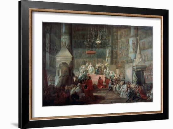 The Coronation of the Empress Catherine II of Russia on 12th September 1762, 1777-Stefano Torelli-Framed Giclee Print
