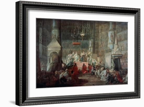 The Coronation of the Empress Catherine II of Russia on 12th September 1762, 1777-Stefano Torelli-Framed Giclee Print