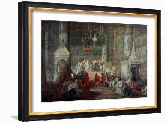 The Coronation of the Empress Catherine II of Russia on 12th September 1762, 1777-Stefano Torelli-Framed Giclee Print