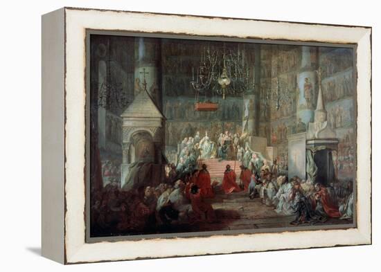 The Coronation of the Empress Catherine II of Russia on 12th September 1762, 1777-Stefano Torelli-Framed Premier Image Canvas